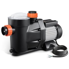 2 HP Above Ground Swimming Pool Pump Single Speed 122 GPM 3450 RPM 220V