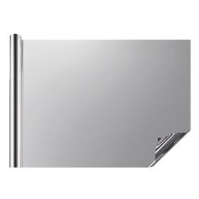 One Way Mirror Privacy Window Film Static Cling Daytime Tint Black-Silver