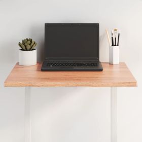 Table Top Light Brown 23.6"x19.7"x0.8" Treated Solid Wood Oak Live Edge