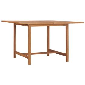 Patio Dining Table 43.3"x43.3"x29.5" Solid Wood Teak