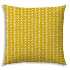 17" X 17" Cream And White Blown Seam Geometric Lumbar Indoor Outdoor Pillow