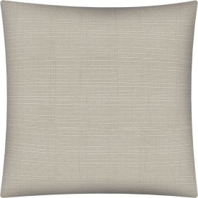 17" X 17" Natural Brown Blown Seam Solid Color Throw Indoor Outdoor Pillow