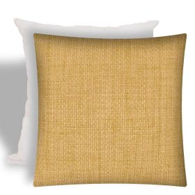 17" X 17" Brown Zippered Solid Color Throw Indoor Outdoor Pillow