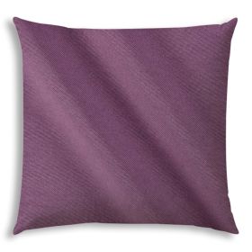 20" X 20" Dusty Lavender Zippered Solid Color Throw Indoor Outdoor Pillow