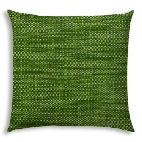 20" X 20" Lime And Yellow Zippered Solid Color Throw Indoor Outdoor Pillow