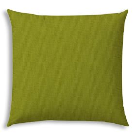 20" X 20" Kiwi Zippered Solid Color Throw Indoor Outdoor Pillow