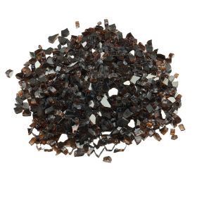 10 LBS Fire Glass 1/2-Inch Fireplace Glass Rocks for Fire Pit Table Copper