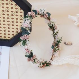 Gypsophila Crown, Dried Flower Crown, Bridal Wedding, Daily Party, Birthday Suitable Crown (Option: Child)