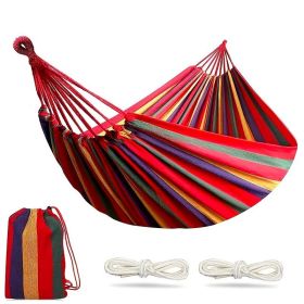 Outdoor Garden Camping Hammock With Tree Straps For Hanging; Durable Hammock Holds Up To 450lbs; Portable Hammock With Travel Bag Perfect For Out (Color: Blue, size: 260*80CM)