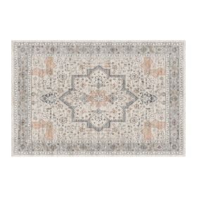 1PC Bohemian Vintage Watercolor Doormat - Non-Slip Soft Rug, Stain-Resistant Washable Mat for Entryway, Kitchen, Living Room, Laundry & Bathroom (colour: KSX-9-12-7, size: 9*12ft/274*366cm)